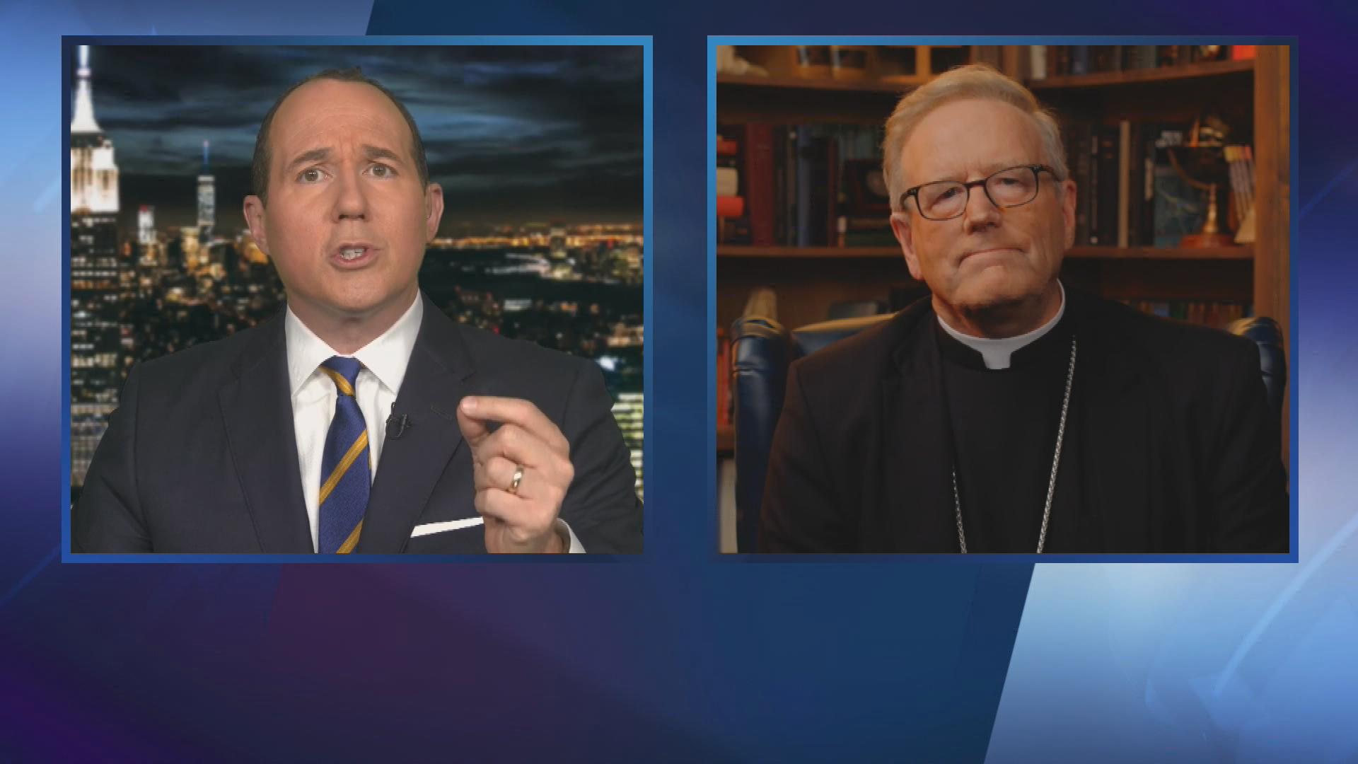 Raymond Arroyo and Bishop Robert Barron discuss several topics in a wide-ranging interview on EWTN's 