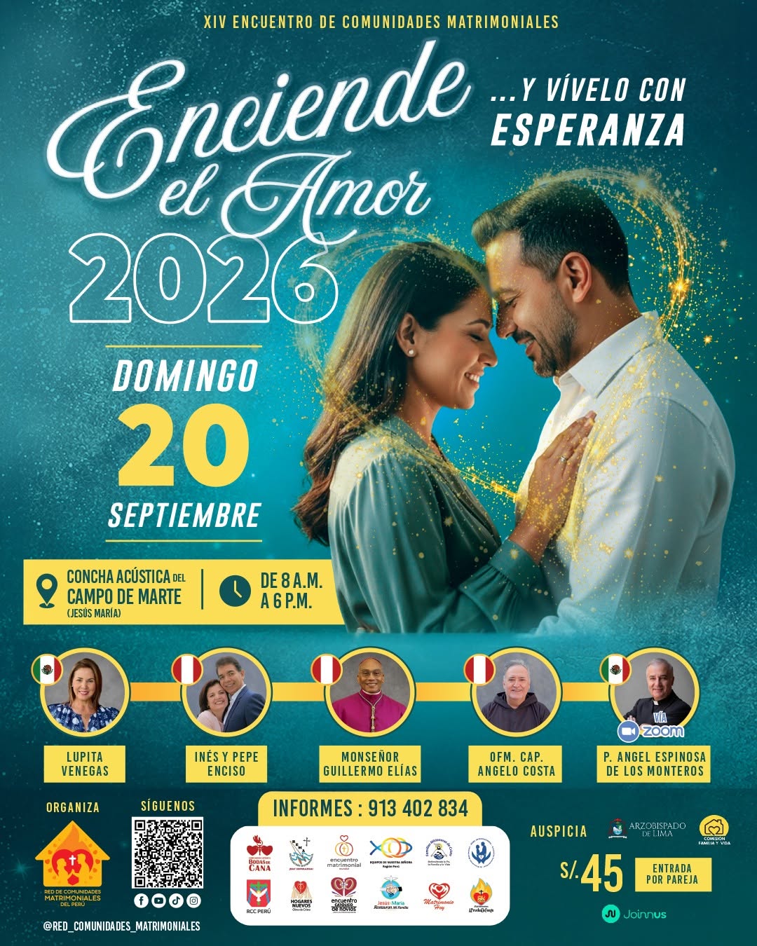 Enciende el amor 2026. Crédito: Red De Comunidades Matrimoniales del Perú.