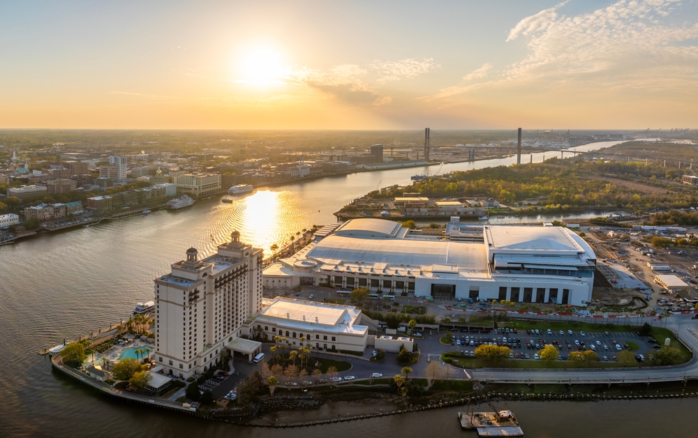 Savannah convention center in Savannah, Georgia, is set to be the site of the beatification Mass for the Georgia Martyrs on Oct. 31, 2026. | Credit: Bilanol/Shutterstock