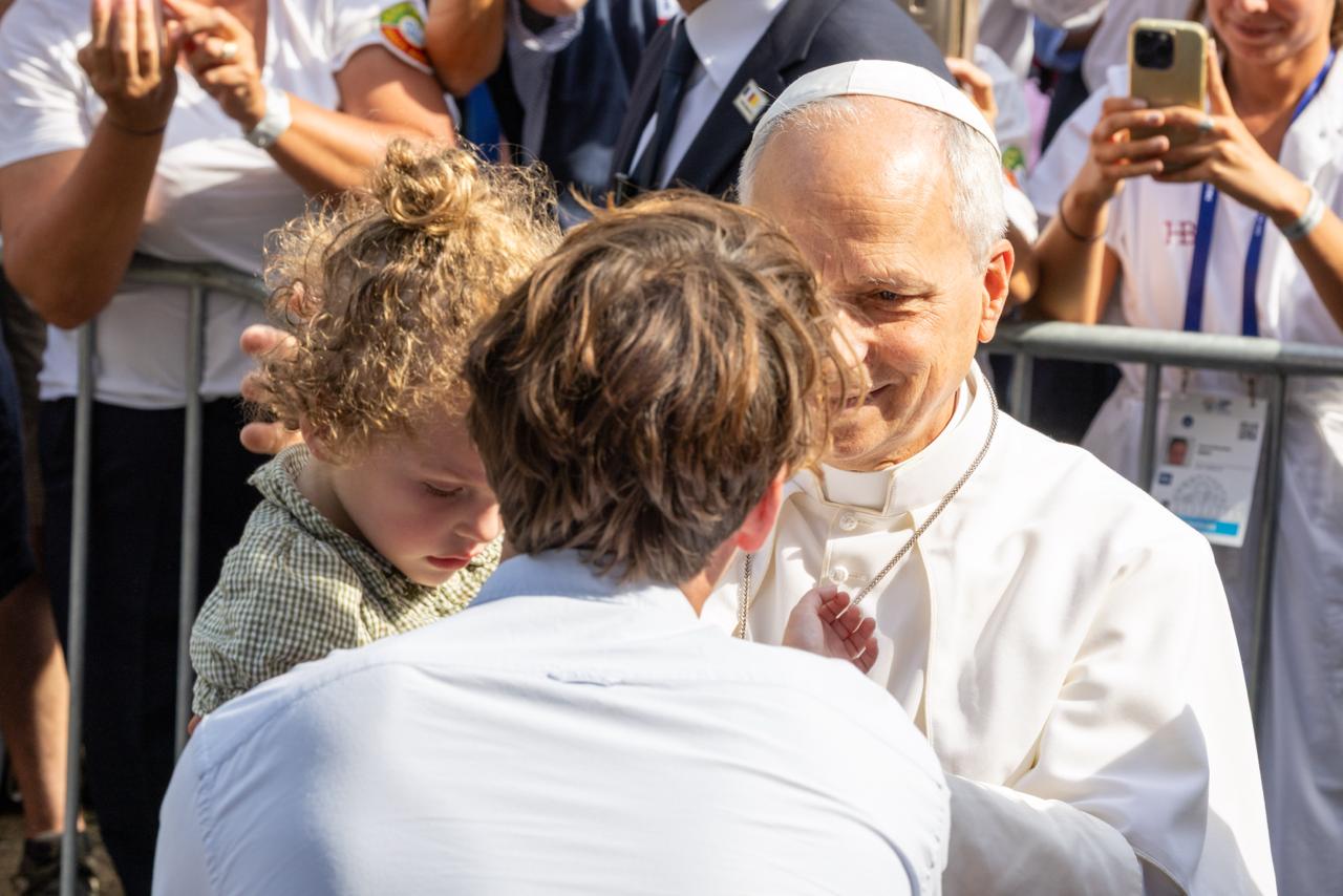 Disabled child’s papal blessing in Lourdes gives family ‘strength and hope’