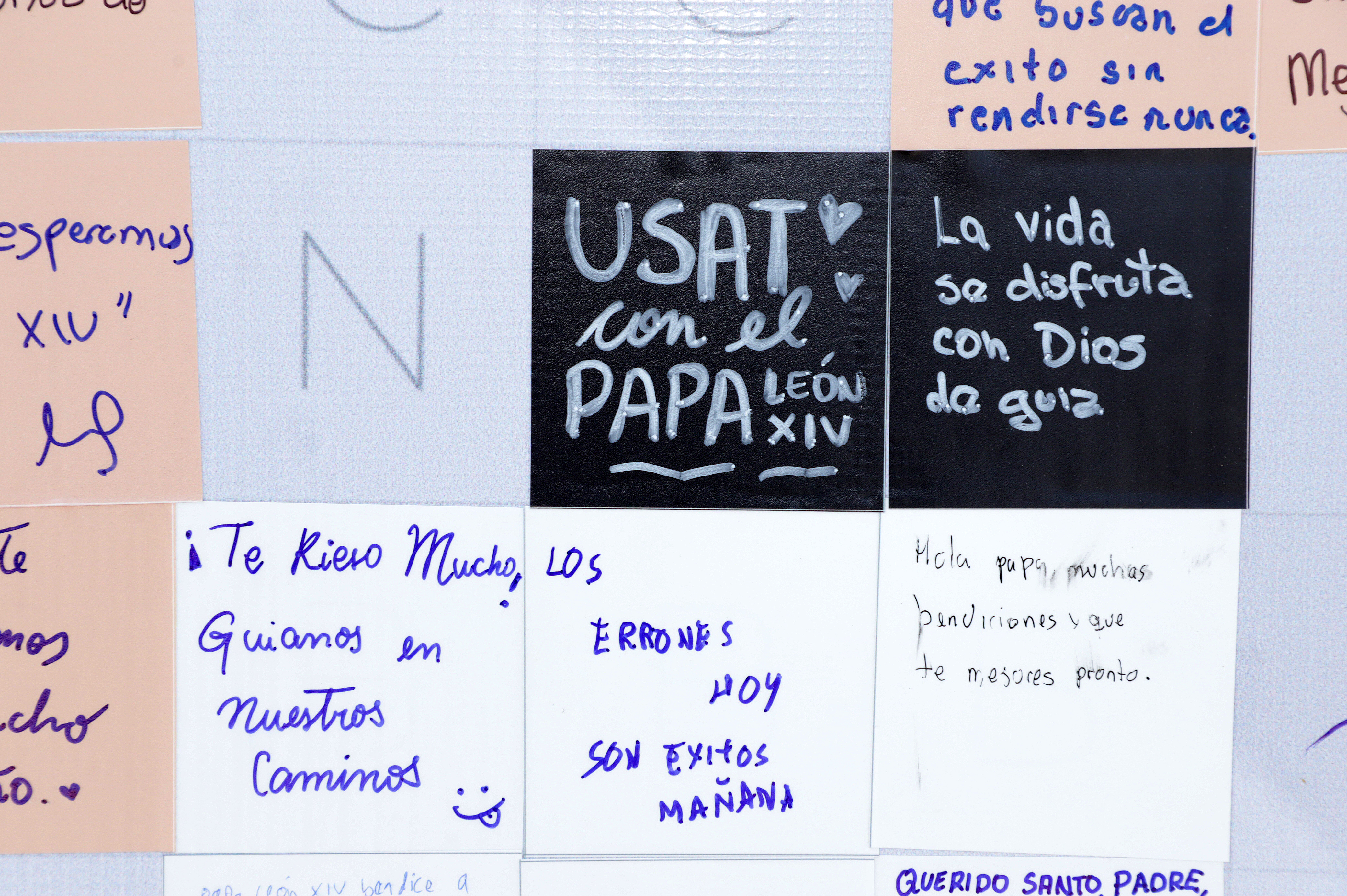 "¡Te kiero mucho! Guíanos en nuestros caminos". Crédito: Juan Gil