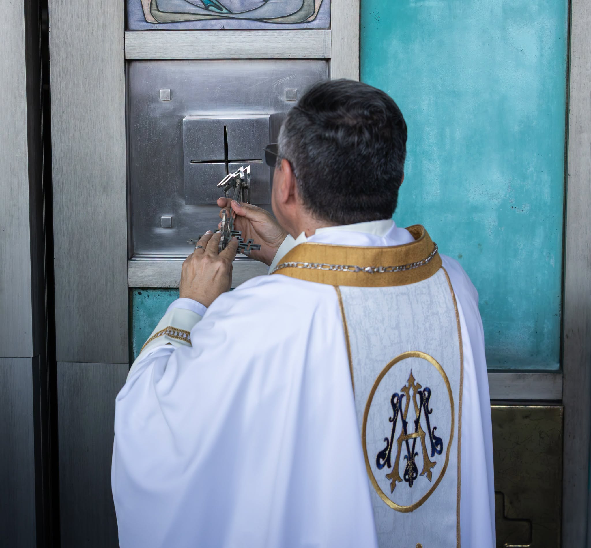 Ceremonia de apertura de la Puerta Jubilar en la Basílica de Guadalupe el 12 de octubre de 2026. Crédito: Insigne y Nacional Basílica de Santa María de Guadalupe