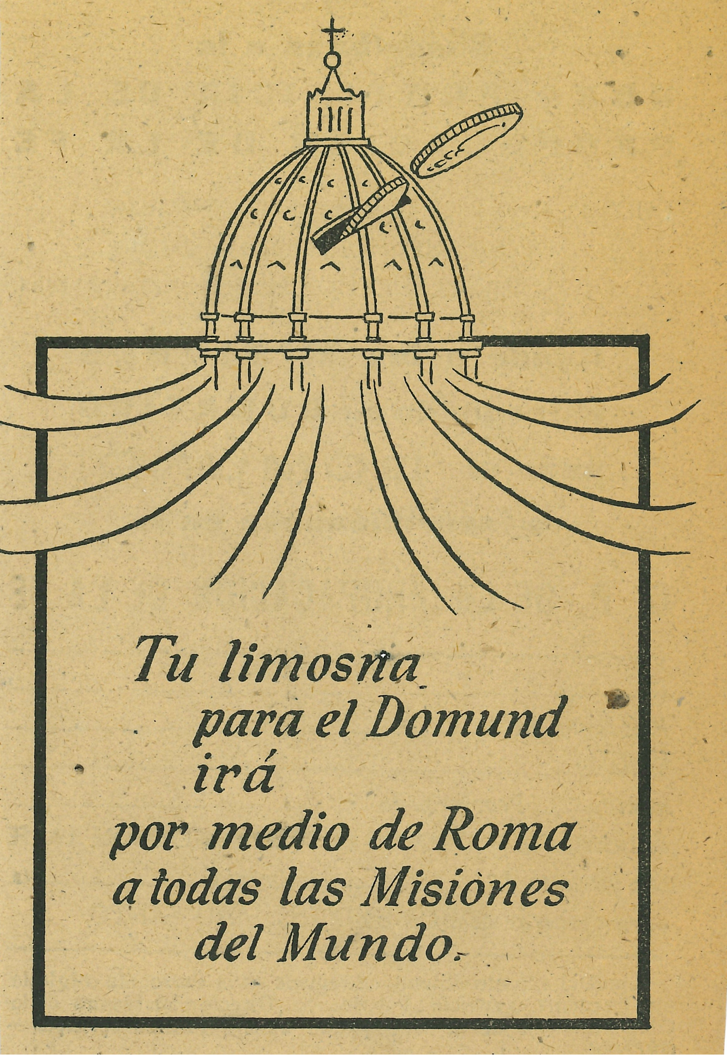 Postal del Domund editada por Obras Misionales Pontificias España en 1949. | Crédito: OMP España.