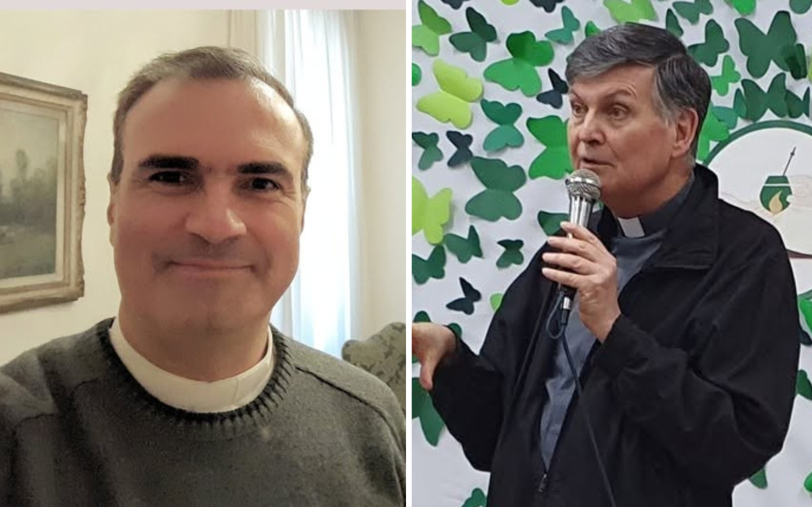 El P. Fabricio Leonel Forcat y el P. Jorge Alejandro Scampini. Crédito: Facultad de Teología de la Pontificia Universidad Católica Argentina / Eclesia-Obispado de Lomas de Zamora.