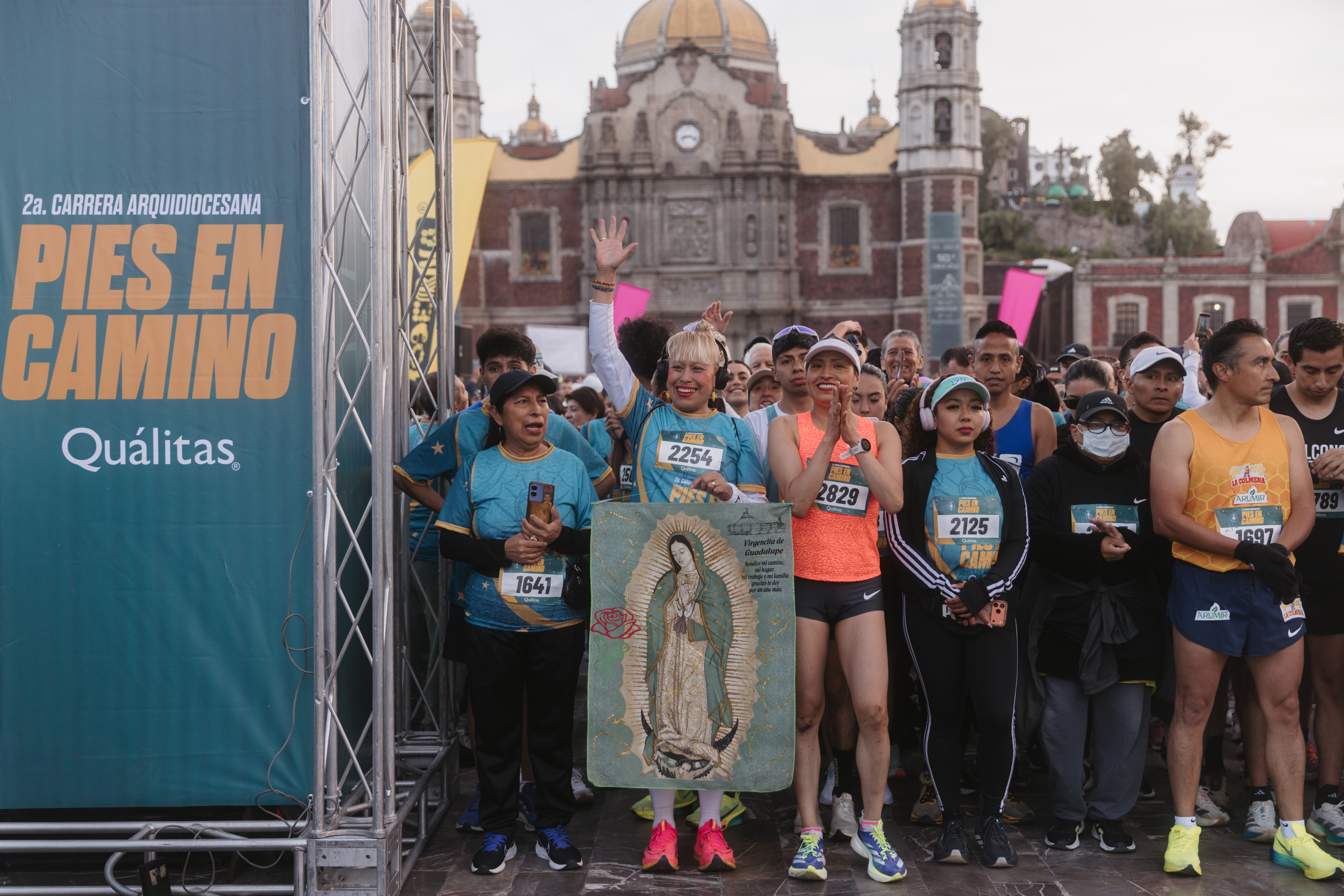 Deportistas participaron en la carrera deportiva “Pies en Camino” el 20 de octubre de 2026. Crédito: María Langarica / Arquidiócesis Primada de México.