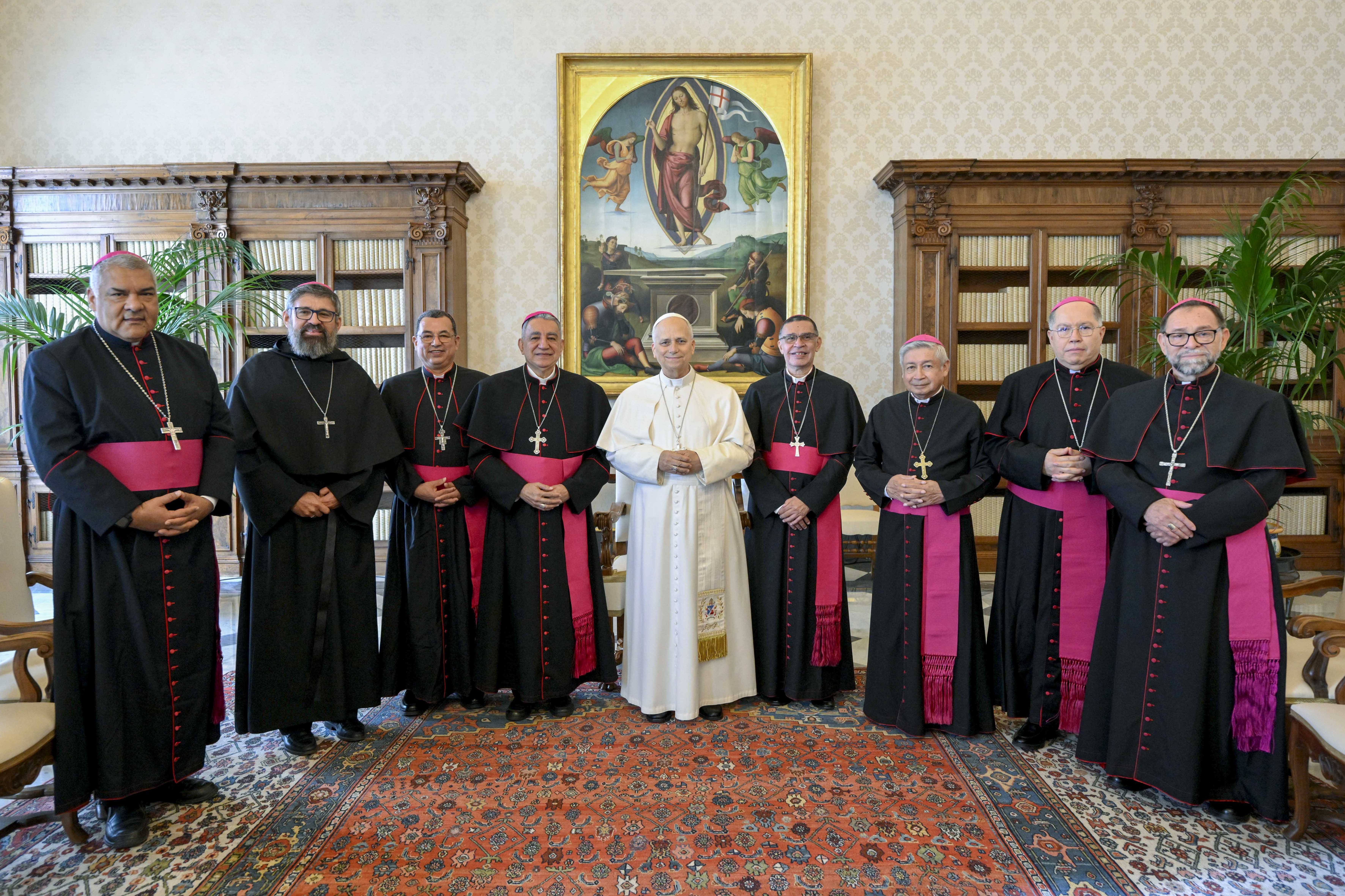 Obispos de Panamá durante la visita ad limina Apostolorum al Vaticano, el 23 de octubre de 2026. Crédito: Vatican Media.
