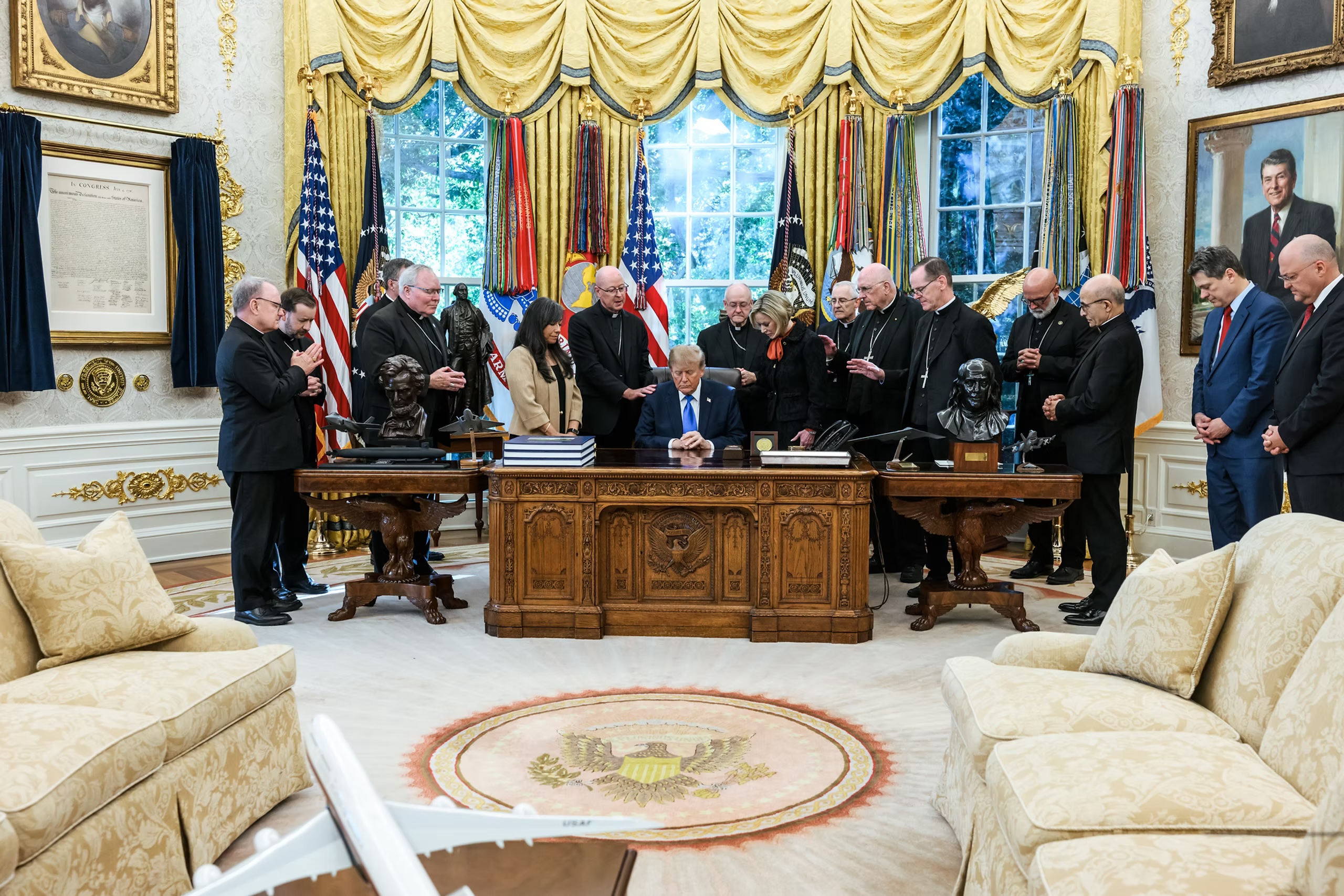 Denver archbishop responds to criticism over Trump prayer meeting: ‘I was being a Catholic priest’
