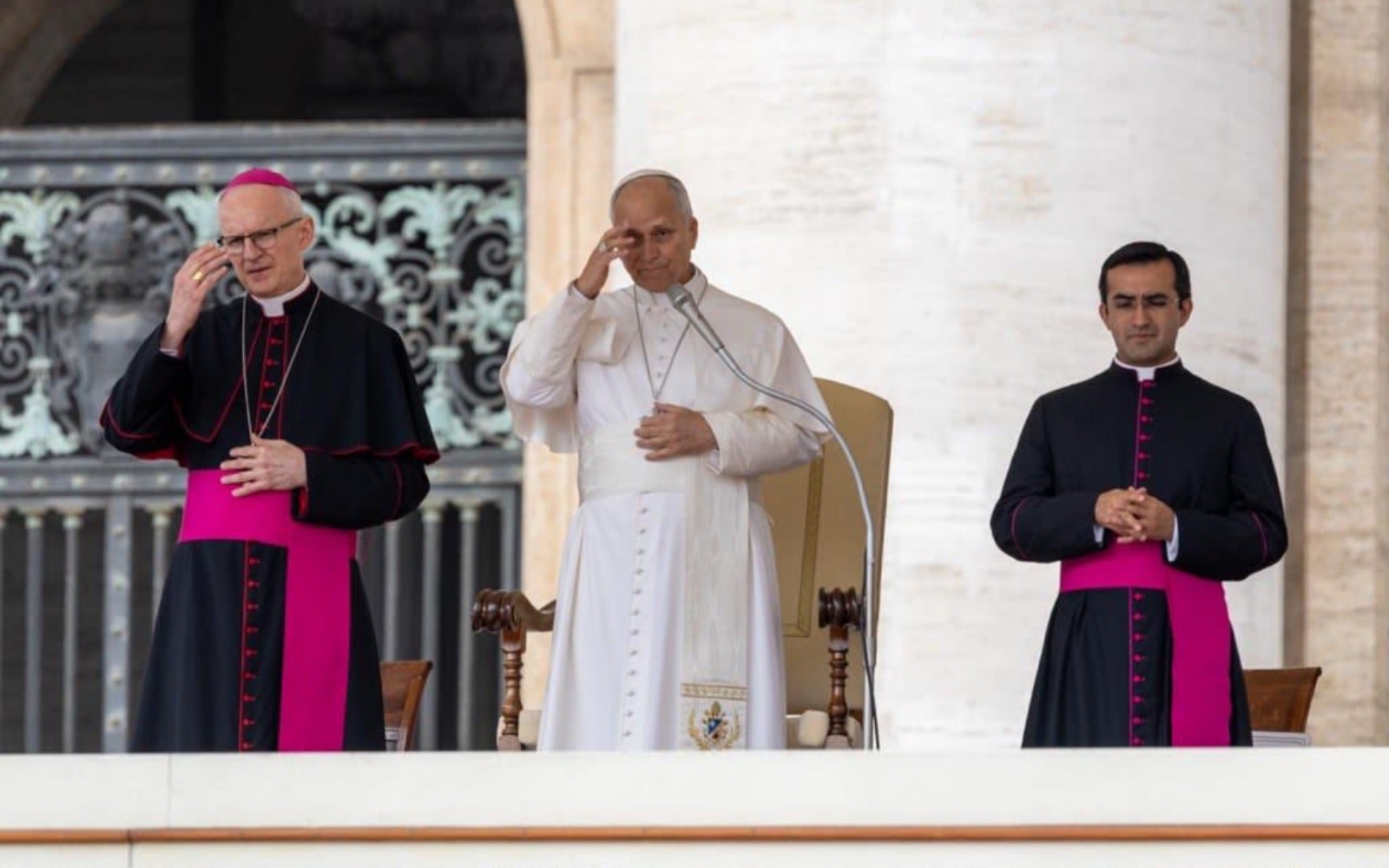 O papa durante a Audiência Geral desta quarta-feira (28). / Crédito: Daniel Ibañez/ EWTN News. ?? 