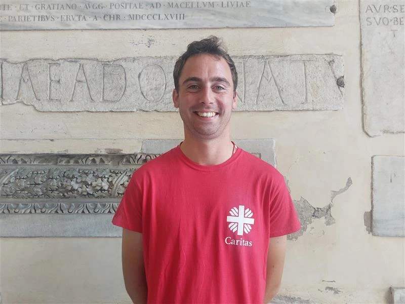 CAFOD jeugdelegaat Edward Marshall. Credit: Kristina Millare/CNA