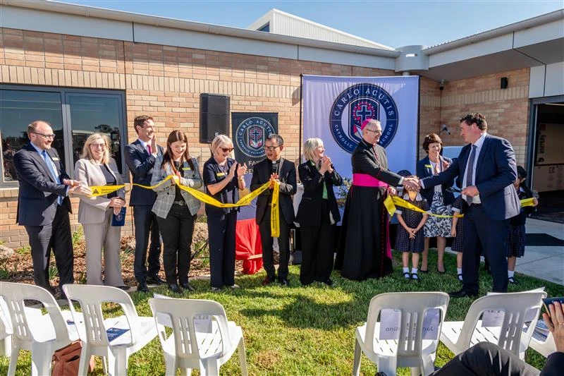 In Melbourne, Australië, opende de Carlo Acutis Katholieke Basisschool in 2025 — slechts enkele maanden voor de kanonisatie van Acutis. Credit: Foto met dank aan Carlo Acutis Katholieke Basisschool in Melbourne