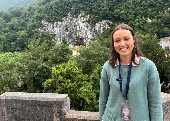 Ana, de ster van de musical over het leven van zuster Clare Crockett. Credit: EWTN News