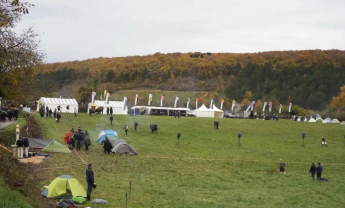 Kampplaats van de pelgrimstocht. Bron: Jean Drouet