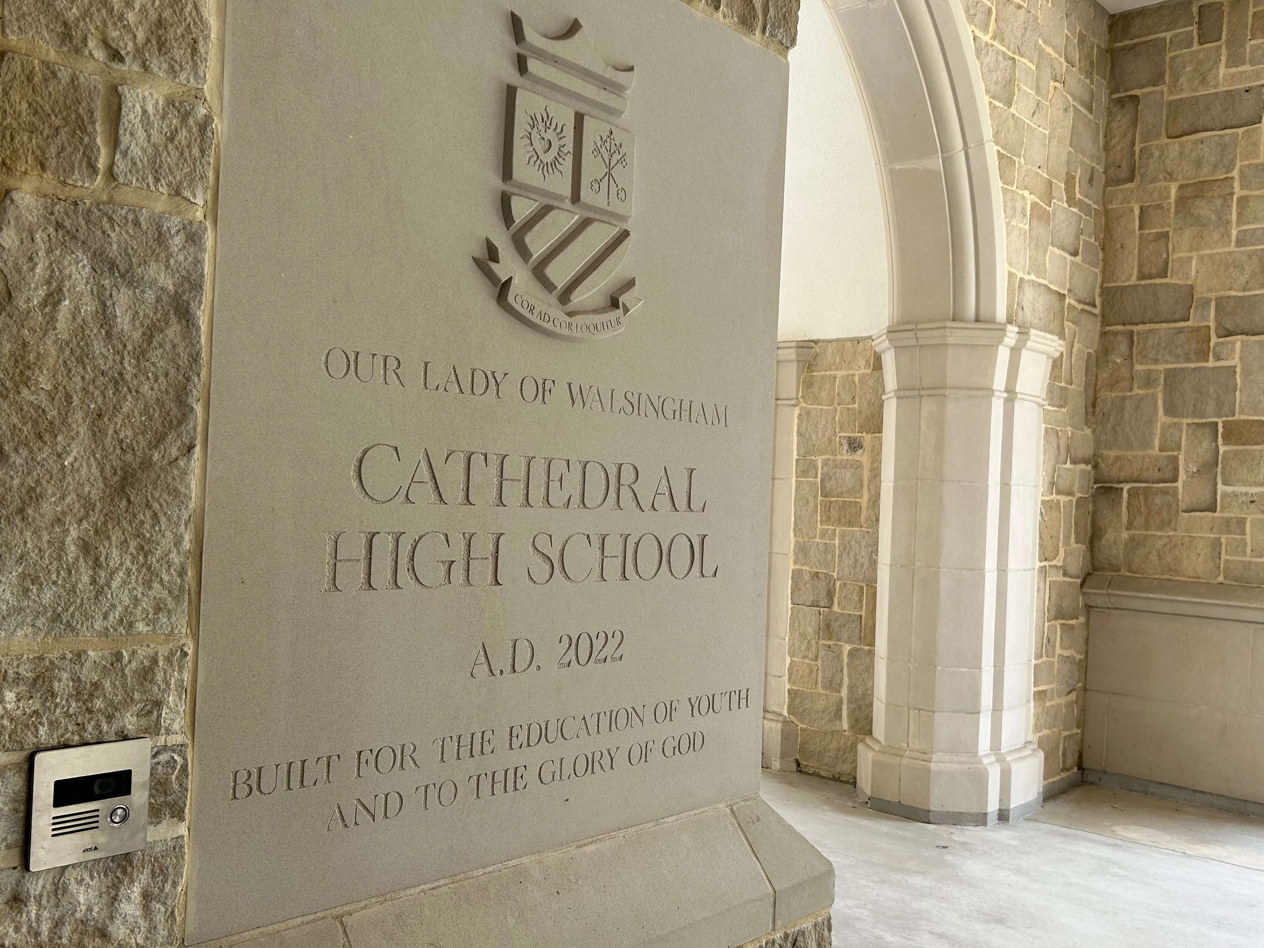 Cathedral High School, gevestigd bij de Kathedraal van Onze-Lieve-Vrouw van Walsingham in Houston. Bron: Amira Abuzeid/CNA