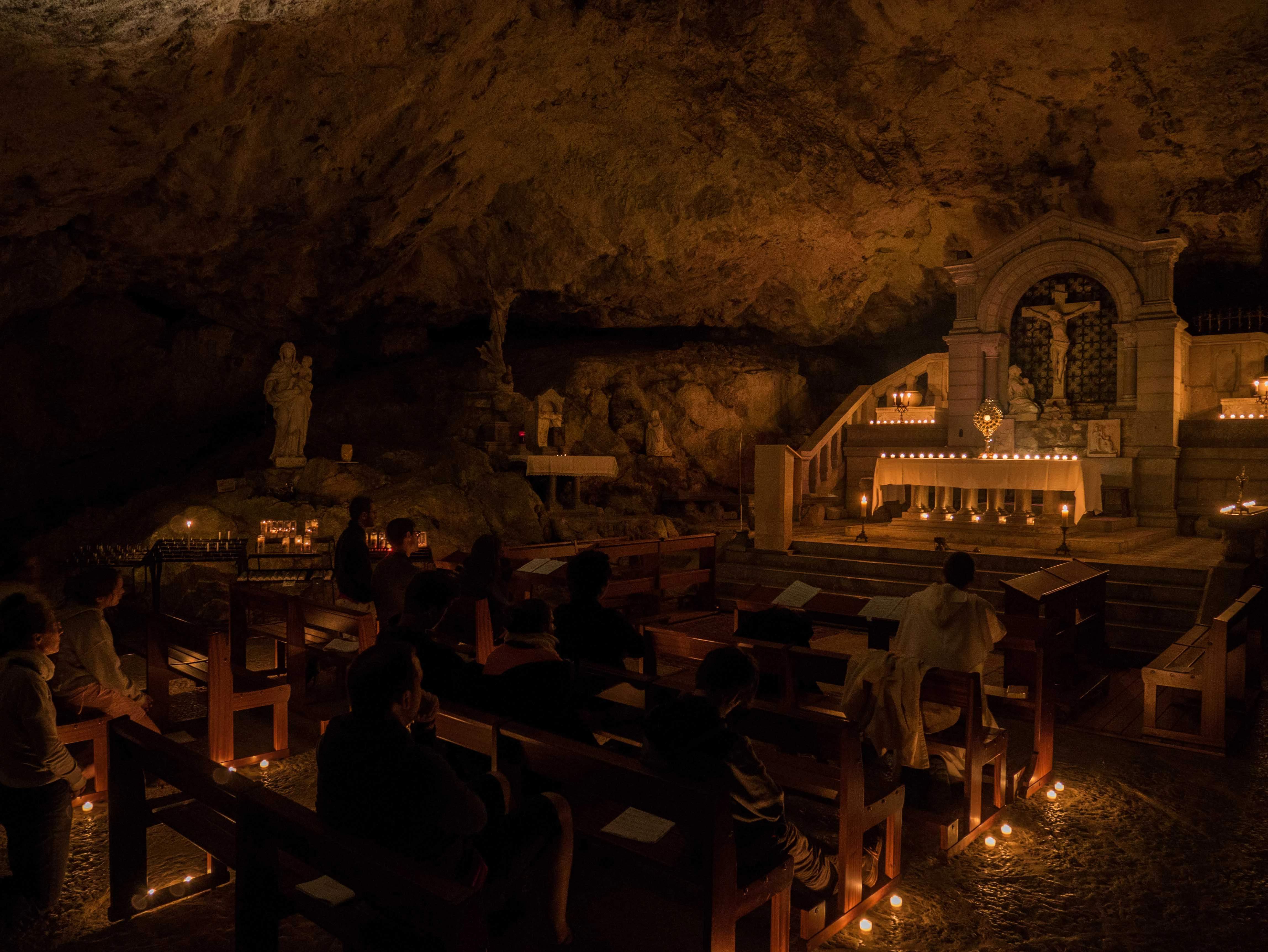 De grot bij het Heiligdom van La Sainte-Baume. Credit: Heiligdom van La Sainte-Baume