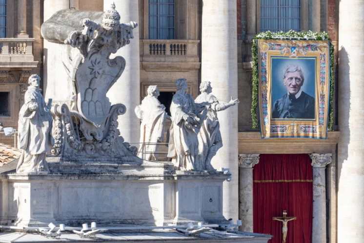 Op 1 november 2025 werd St. John Henry Newman uitgeroepen tot de 38e Doctor van de Kerk. Credit: Daniel Ibáñez/EWTN News