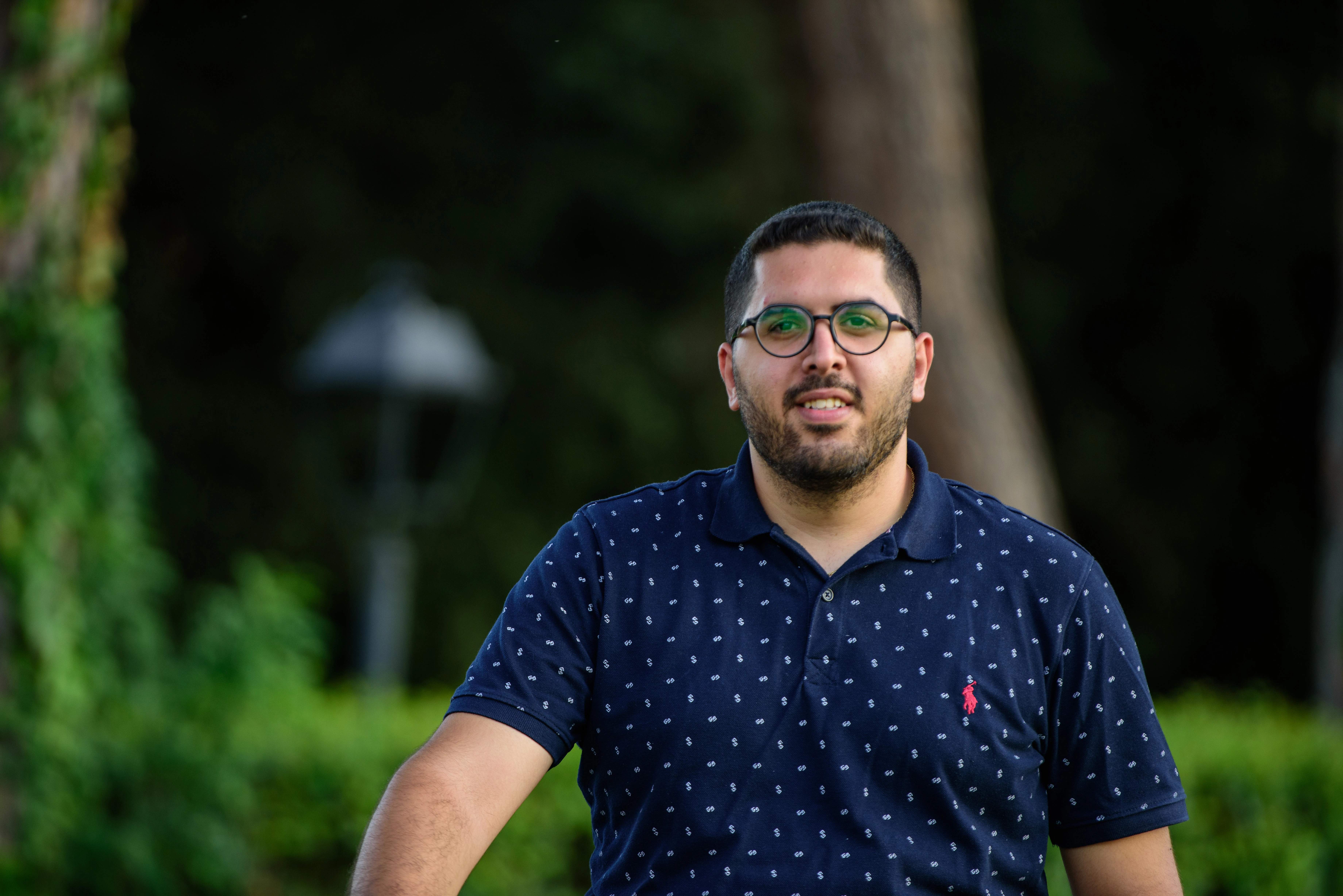 Nicolawos Hazboun komt uit Bethlehem, Palestina. Hij werkt als multimedia-medewerker voor het Latijnse Patriarchaat van Jeruzalem. Credit: Lemmy Ogbonnaya Ijioma/EWTN Summer Academy