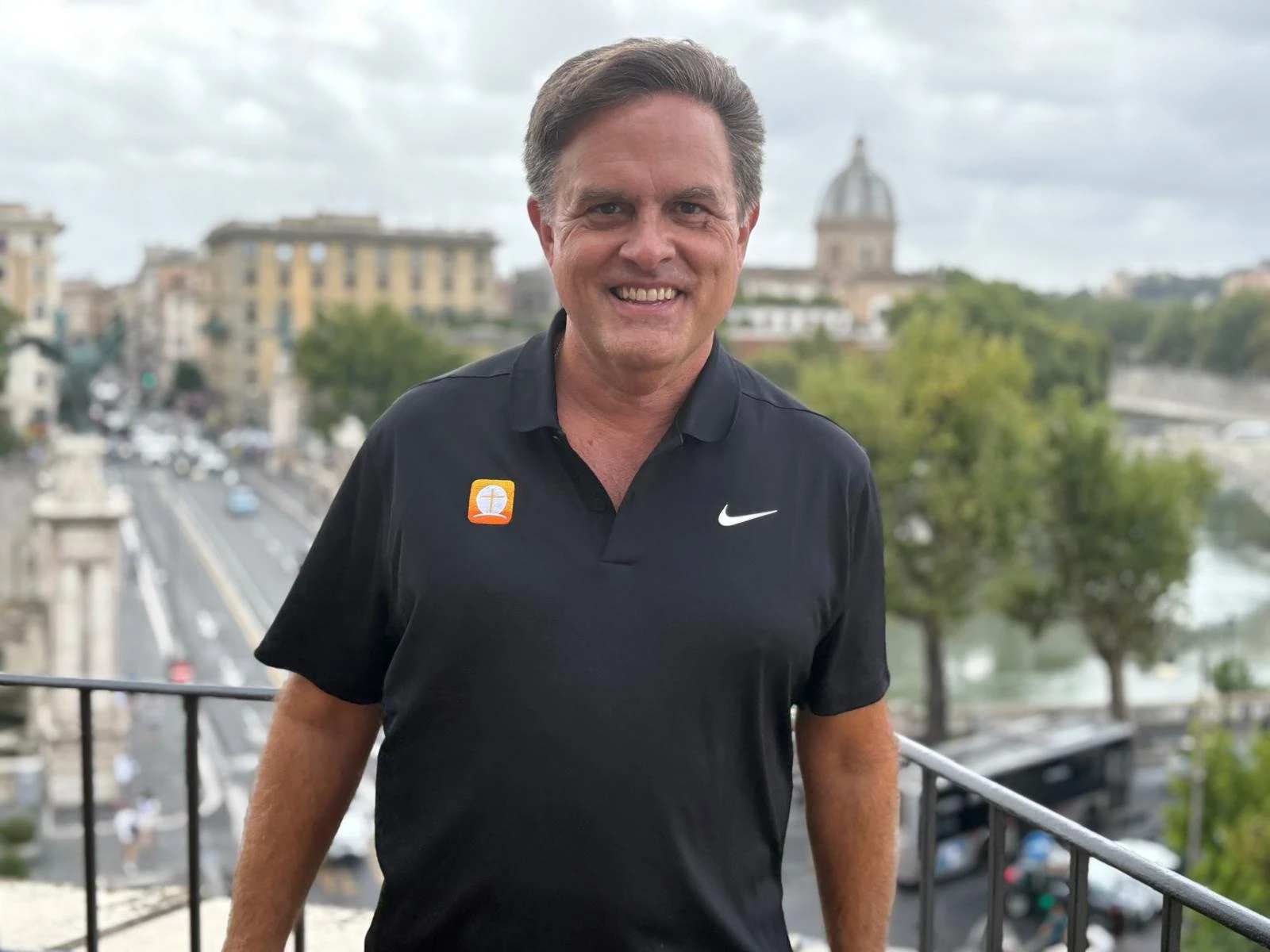 De oprichter van de app, Pablo Licheri, spreekt met ACI Prensa in Rome tijdens een recent interview. Credit: Victoria Cardiel/EWTN News