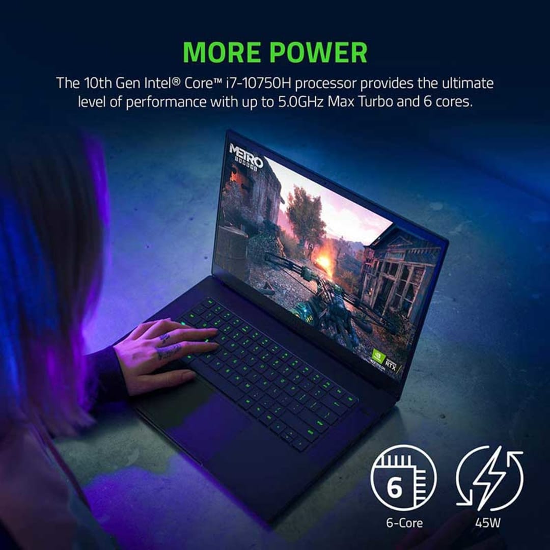 Razer Blade 15 RZ090369AE2 i710750H, 16GB, 512GB SSD, NVIDIA GEFORCE