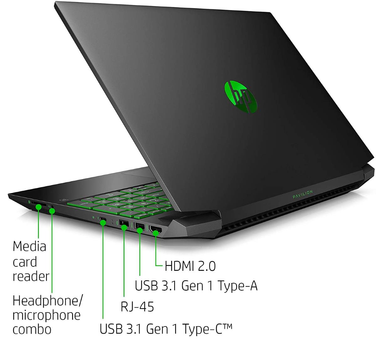 HP Pavilion 15-DK2108NE Ports