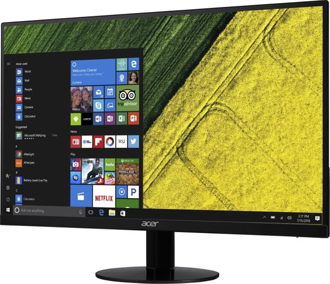 acer sa240y monitor review