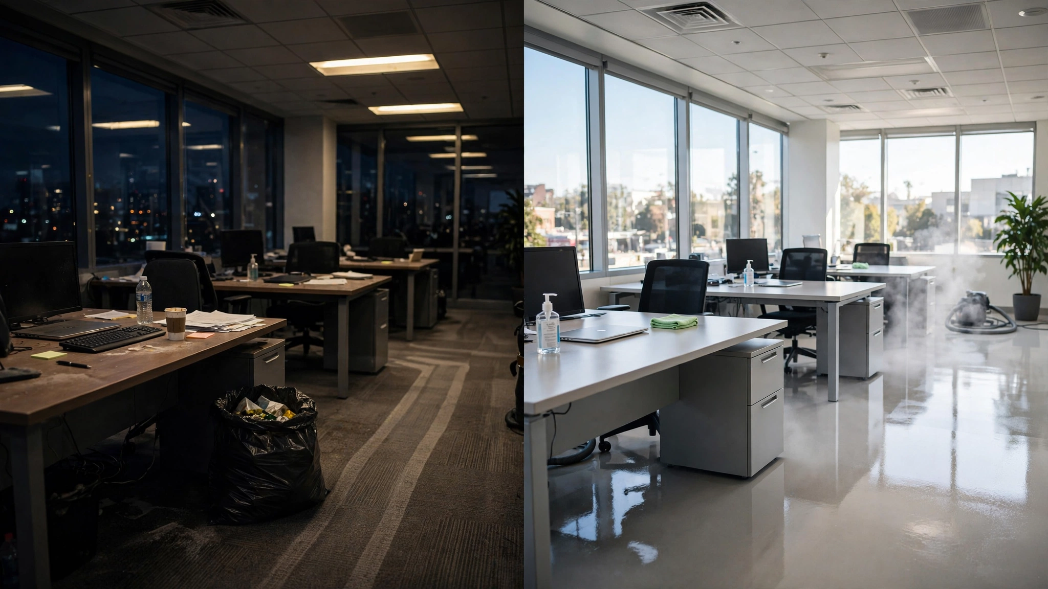 Commercial Deep Clean vs. Routine Nightly Cleaning