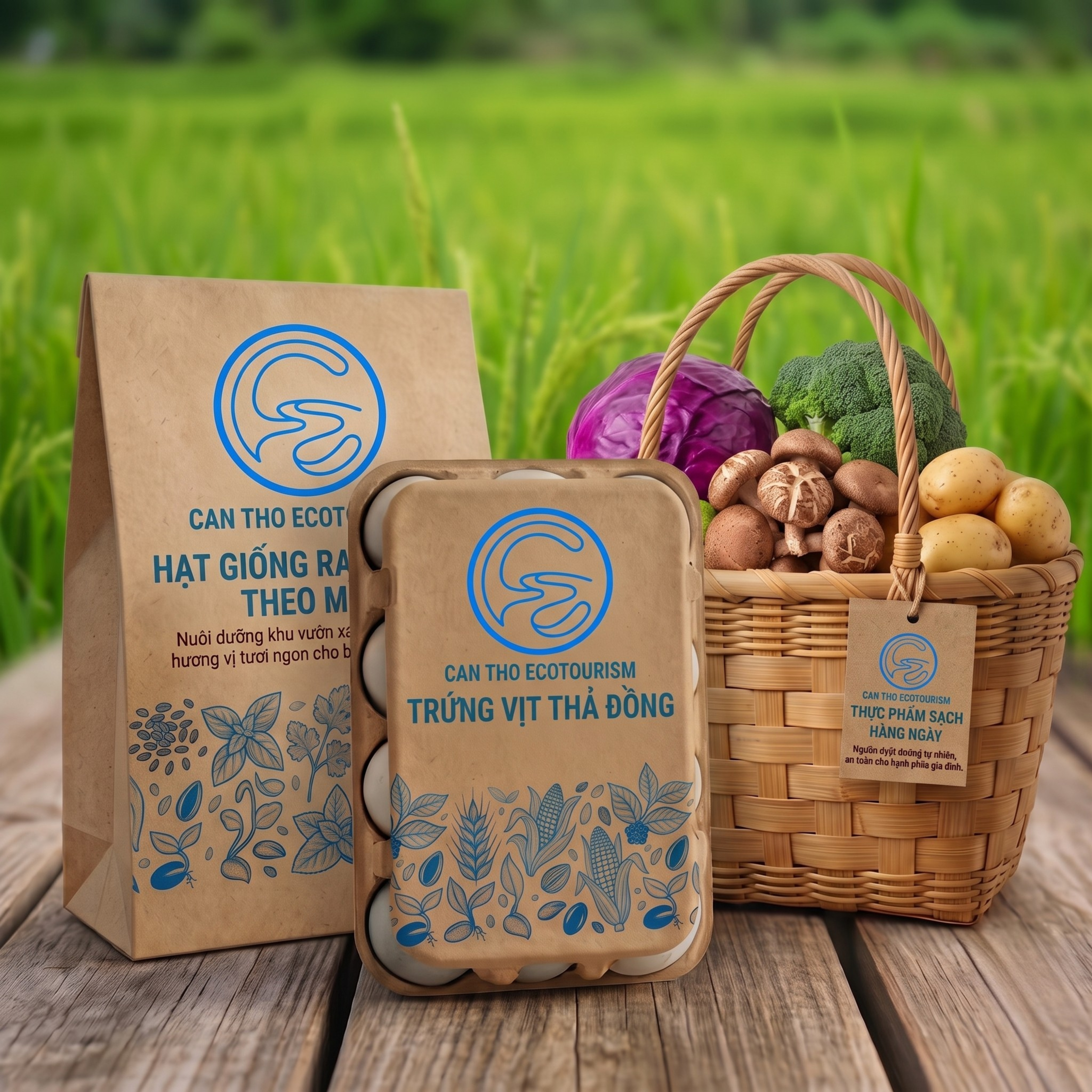 Hệ thống bao bì mới của Can Tho Ecotourism