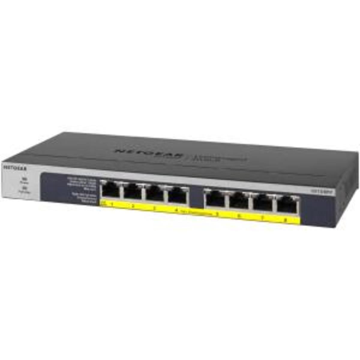 8Pt Poe/Poe+ Gigabit Unmanaged Swch