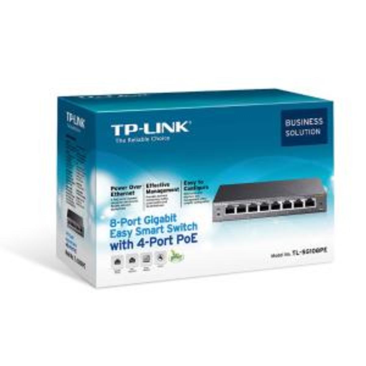 8-Port GB Easy Smart Switch w/4-Port PoE