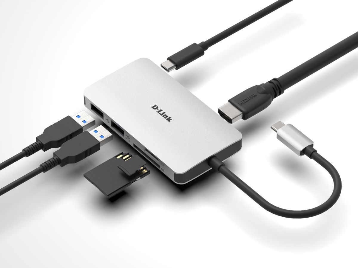 6-in-1 USB-C Hub with HDMI/SD/Power