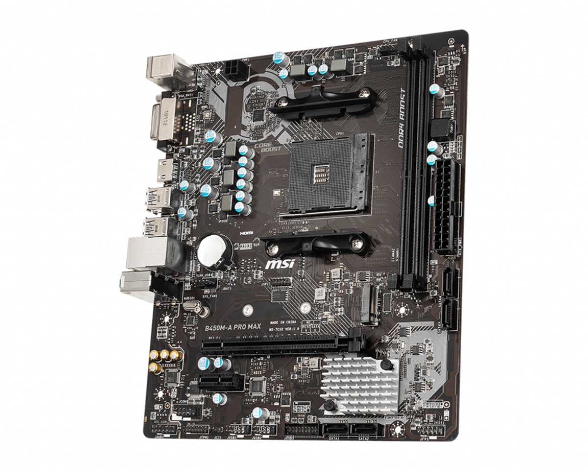 MB AMD AM4 B450M PRO-VDH MAX D4 M-ATX