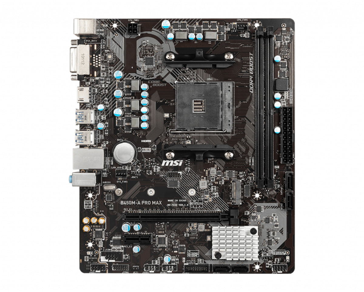 MB AMD AM4 B450M PRO-VDH MAX D4 M-ATX