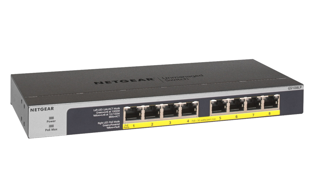 8PT POE/POE+ GIGABIT Unmanaged Switch