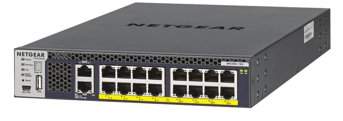 M4300 Man'd SW 16x10GBASE-T APS600W PoE+