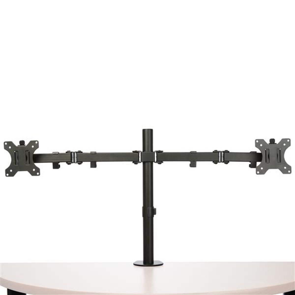 Monitor Arm - Dual - Crossbar - Steel