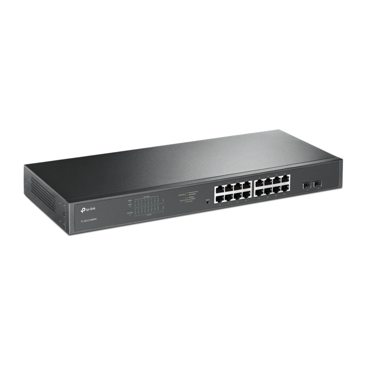 16-Port Gigabit Easy Smart PoE 2sfp