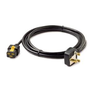 APC, Power Cord Locking C19 to BS1363A (UK)