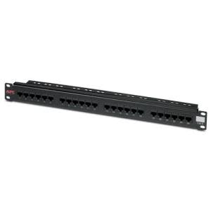 APC, CAT6 Patch Panel 24 pt RJ45-110 568 A/B
