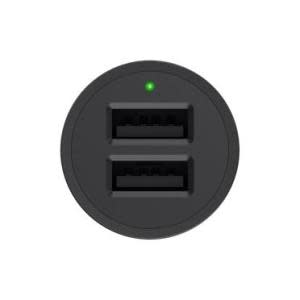 DualUSB Car Chrgr 2 x 2.4Amp Blk