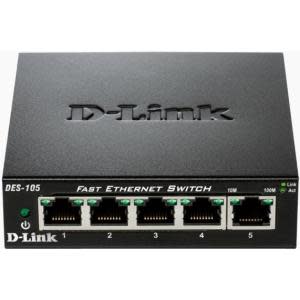 D-Link, 5P 10/100 Metal Housing Desktop Switch