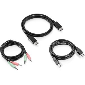 TRENDnet, 6 ft. DP USB And Audio KVM Cable Kit