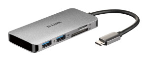 6-in-1 USB-C Hub with HDMI/SD/Power