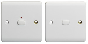 MiHome White 1 Gang Light Switch (2-way)