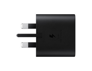 Samsung, 25W UK USB-C Mains Charger - Black