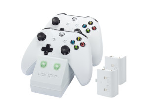 Venom, XB1 WHITE S TWIN BATTERY PACK AND STAND Venom, XB1 WHITE S TWIN BATTERY PACK AND STAND