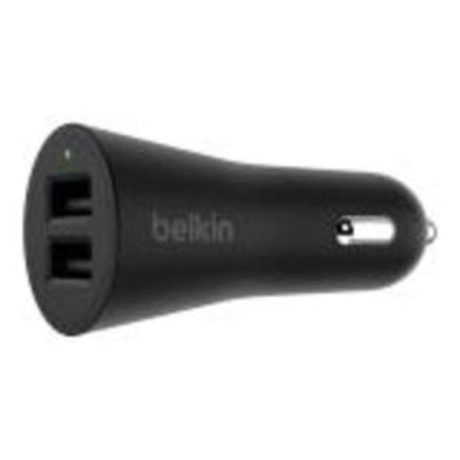 DualUSB Car Chrgr 2 x 2.4Amp Blk