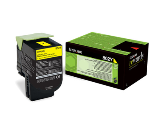 802Y Yellow Return Program Toner Cartrid