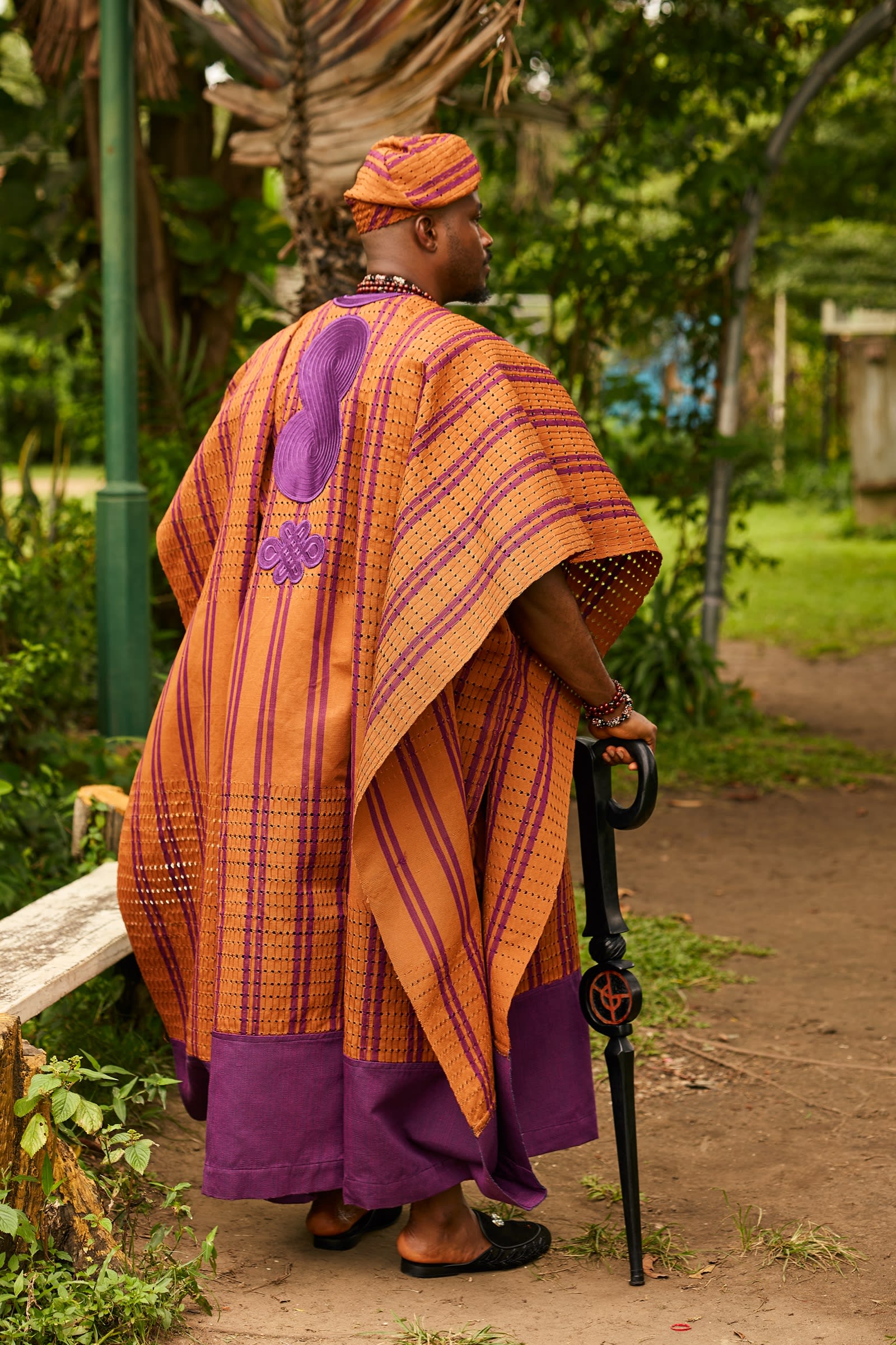 Gold Aso-Oke Agbada