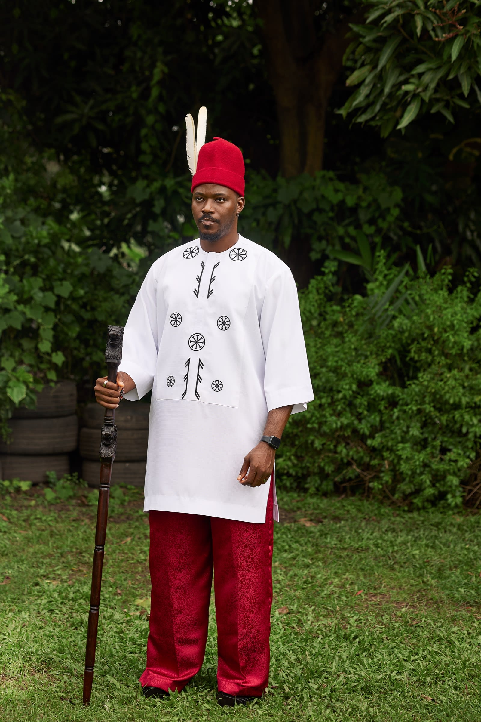 White Embroidered Buba & Sokoto