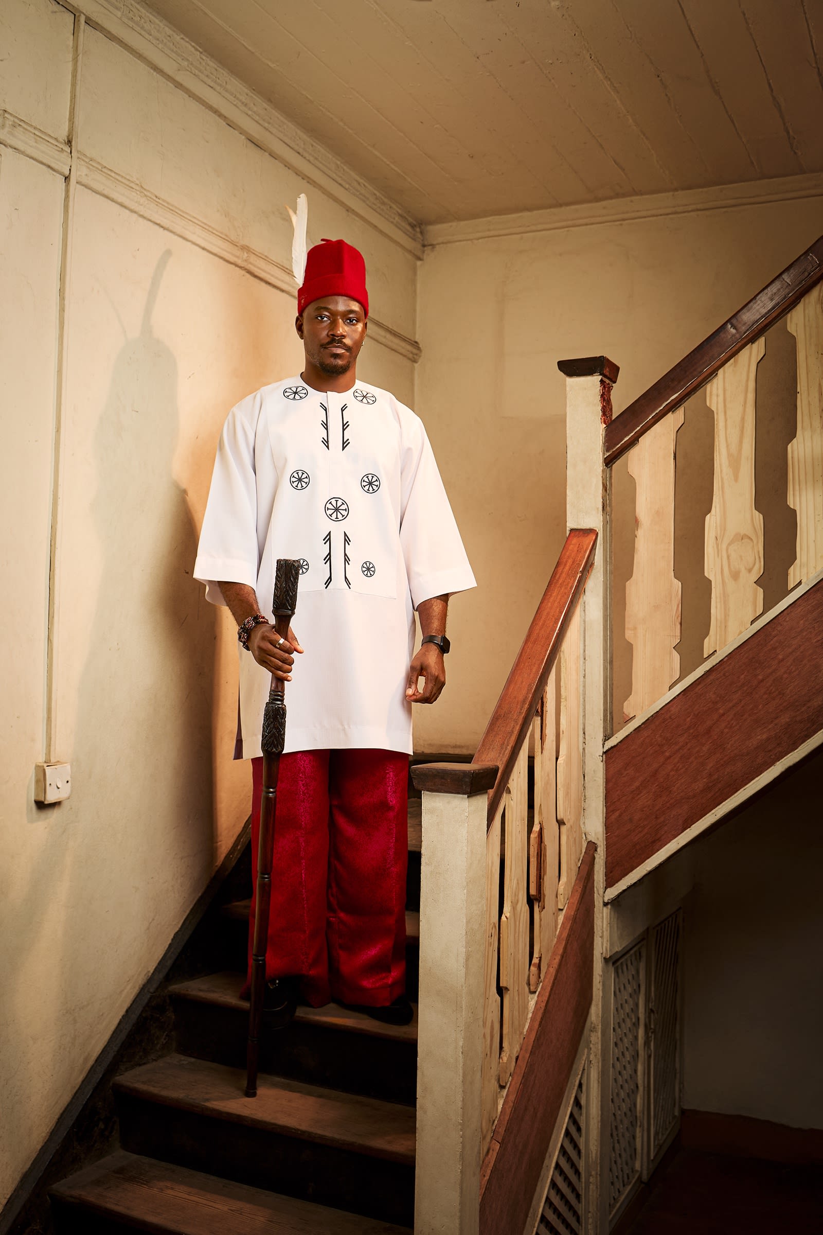 White Embroidered Buba & Sokoto