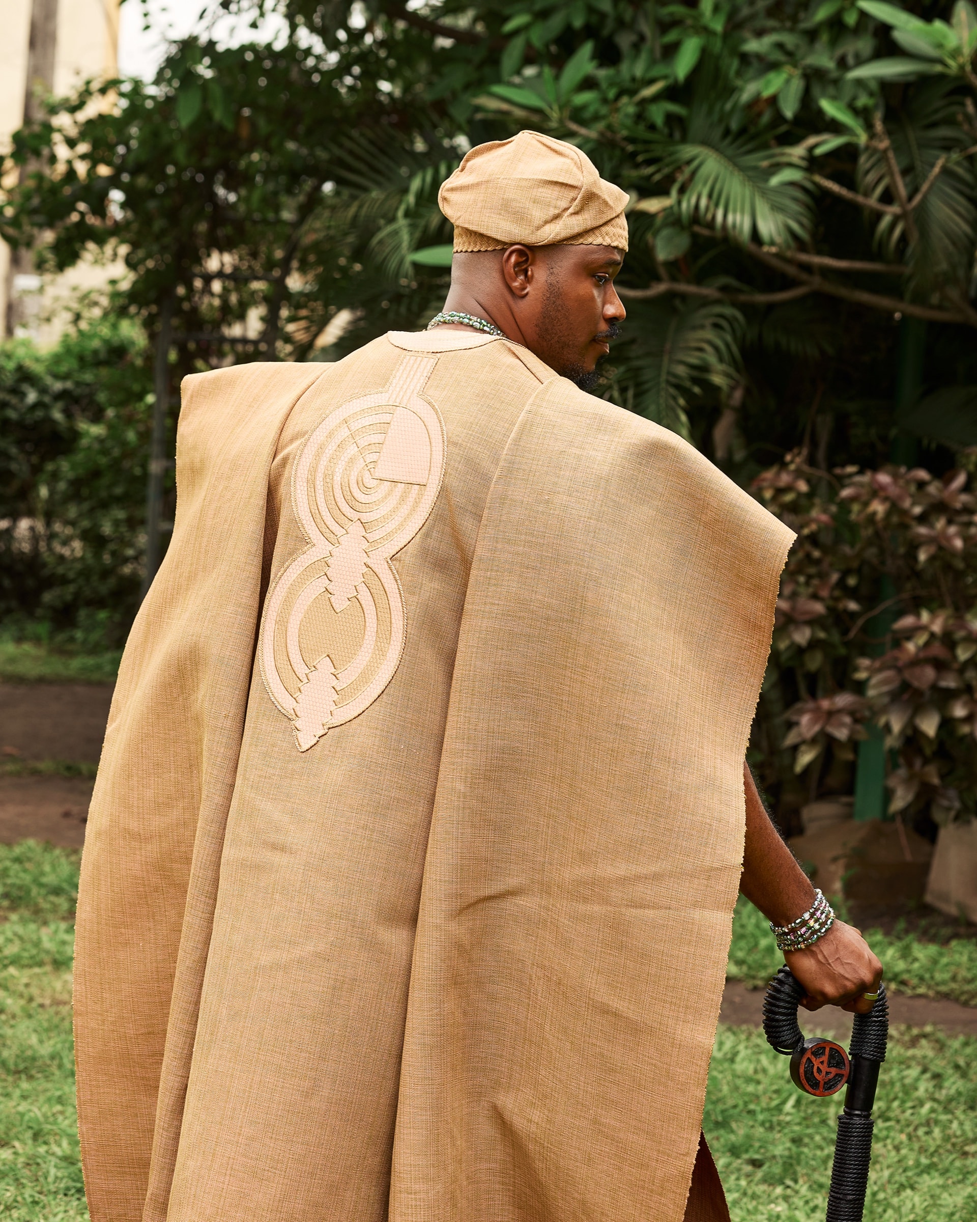 Sand Aso-Oke Agbada